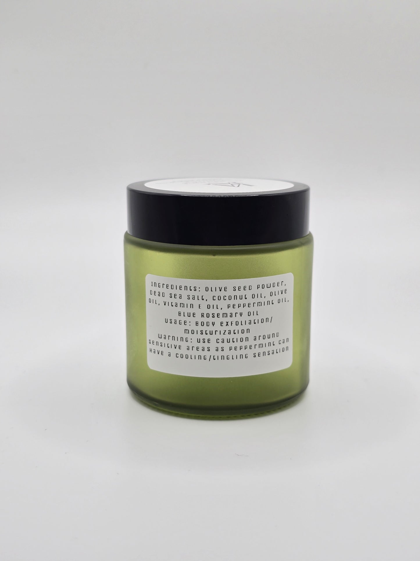 Olive Seed Dead Sea Salt Scrub- Blue Rosemary Scented