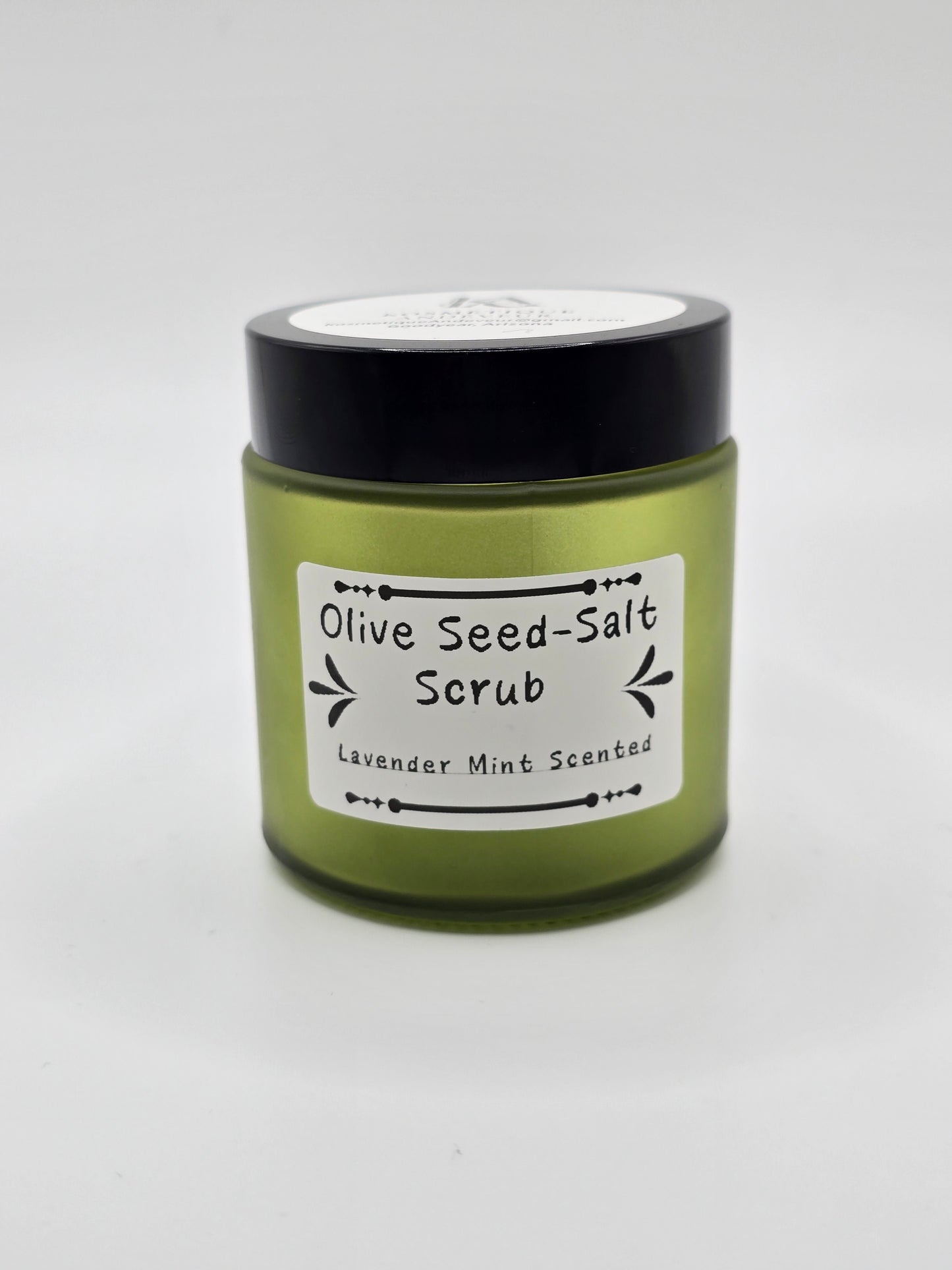 Olive Seed Dead Sea Salt Scrub- Lavender Mint Scented