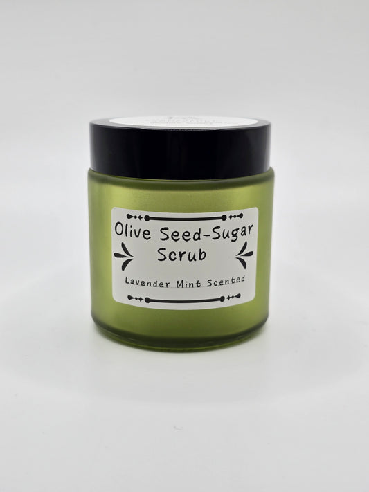 Olive Seed Sugar Scrub- Lavender Mint Scented