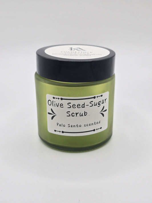 Olive Seed Sugar Scrub - Palo Santo Scented